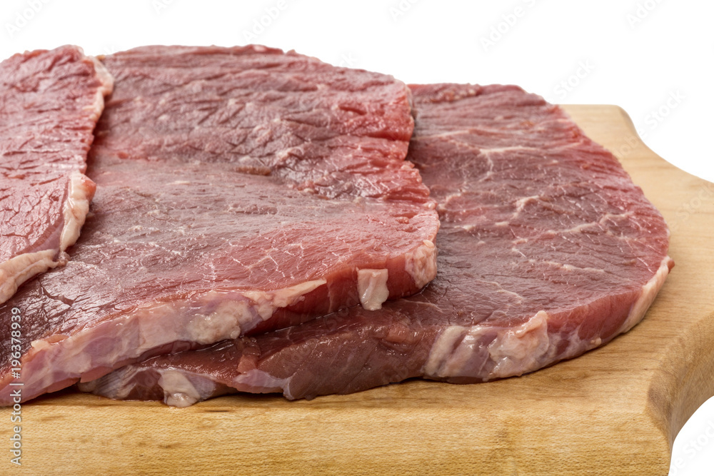 Slice of beef steak