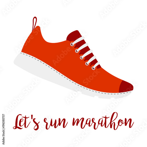 Lets run marathon style shoe