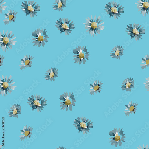 garden floral flowers seamless background pattern. vector illustration.eps 10