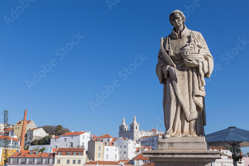 Sao Vicente-Statue in Lissabon Portugal