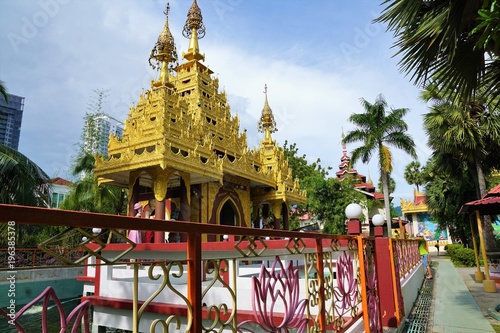 Reclining Buddha Wat Chaiyamangalaram Burmese Buddhist Temple photo