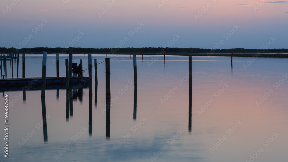 Obraz premium laguna di bilione al tramonto