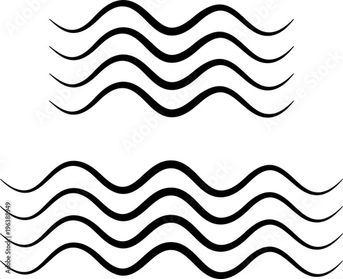 Water Wave Icon, Water Wave Sign © Aayam 4D