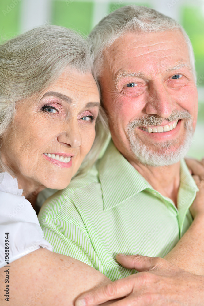 portrait of a happy senior couple posing 