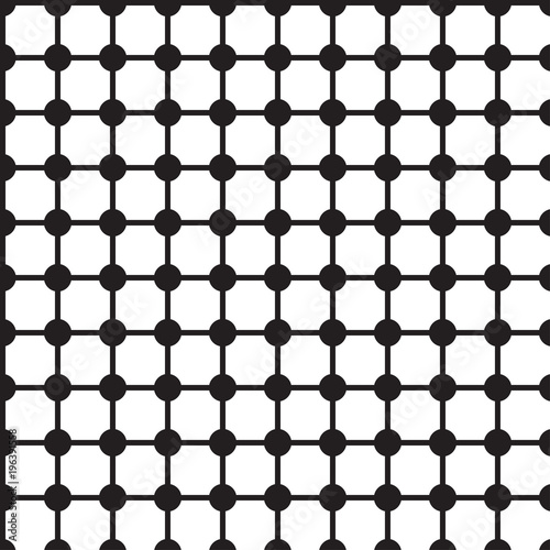 Checkered pattern with circles