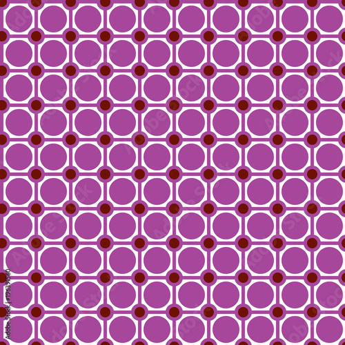 Checkered pattern with circles