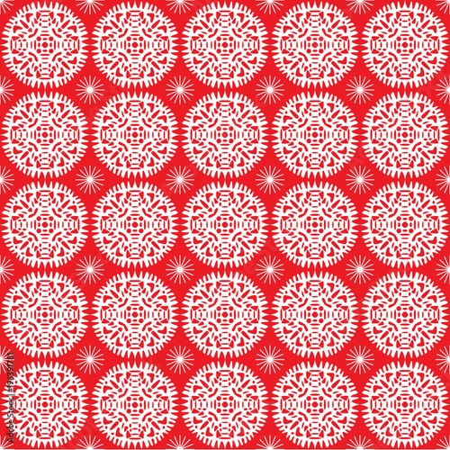 Winter snowflakes seamless pattern
