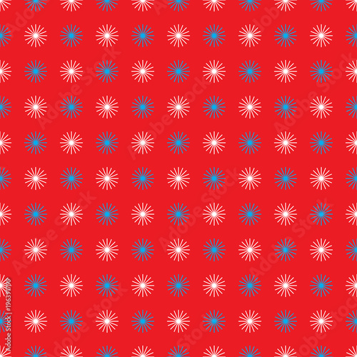 Winter snowflakes seamless pattern
