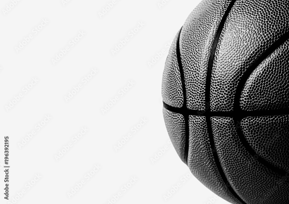 Naklejka premium basketball ball on white background.