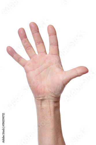 Hand of senior woman 