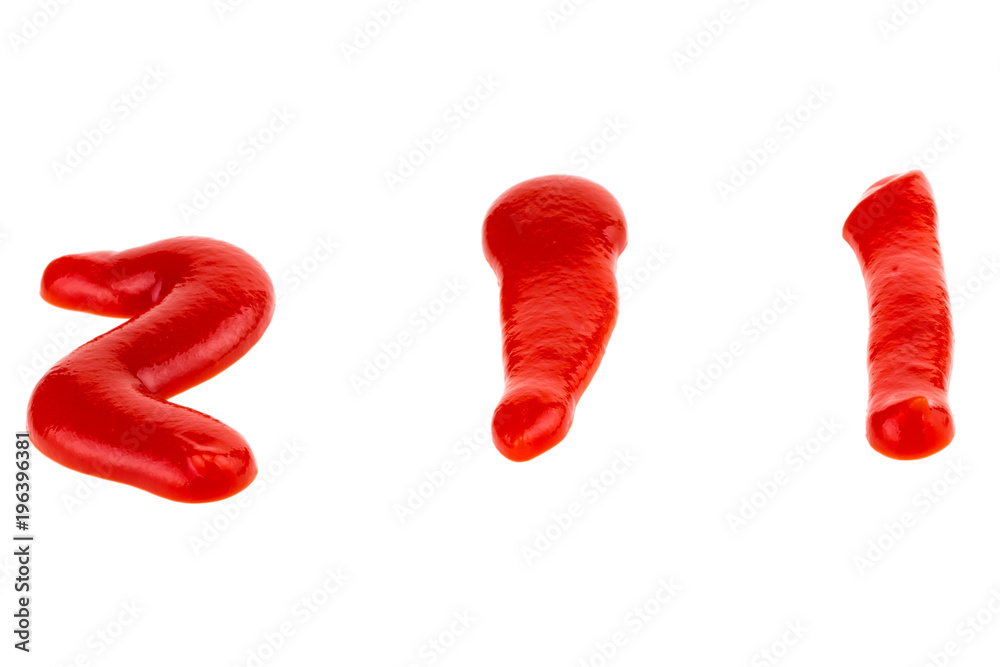 tomato sauce or ketchup isolated on a white background tomato sauce or ketchup isolated on a white background