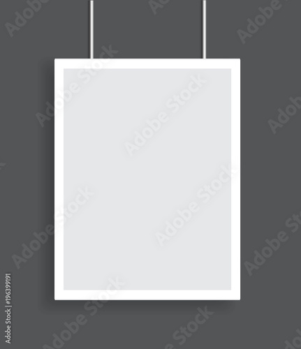 Poster blank bi fold brochure mockup cover template