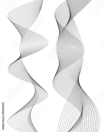 design element wavy lines tape motion18