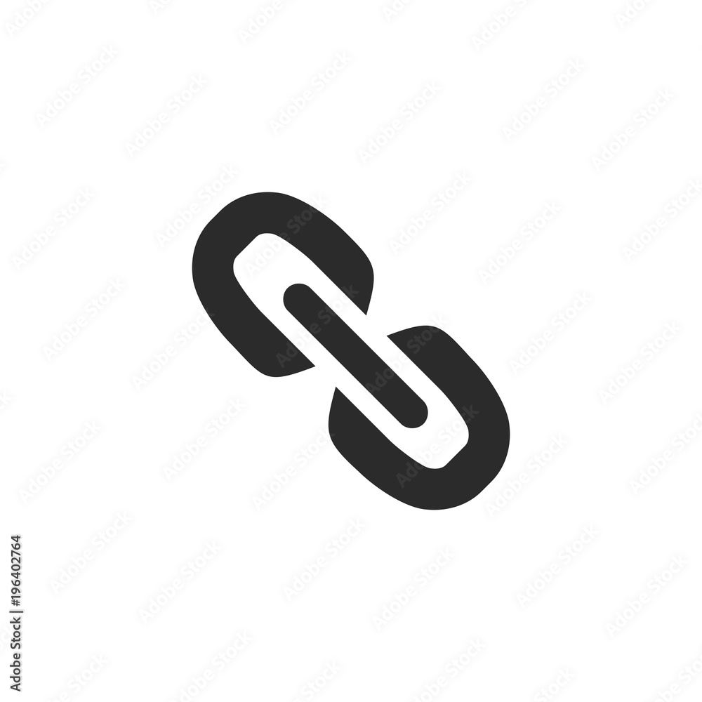 Link or chain connection icon. Vector illustration Link or chain connection icon. Vector illustration