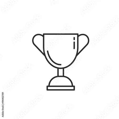 Trophy cup icon. Vector illustration
