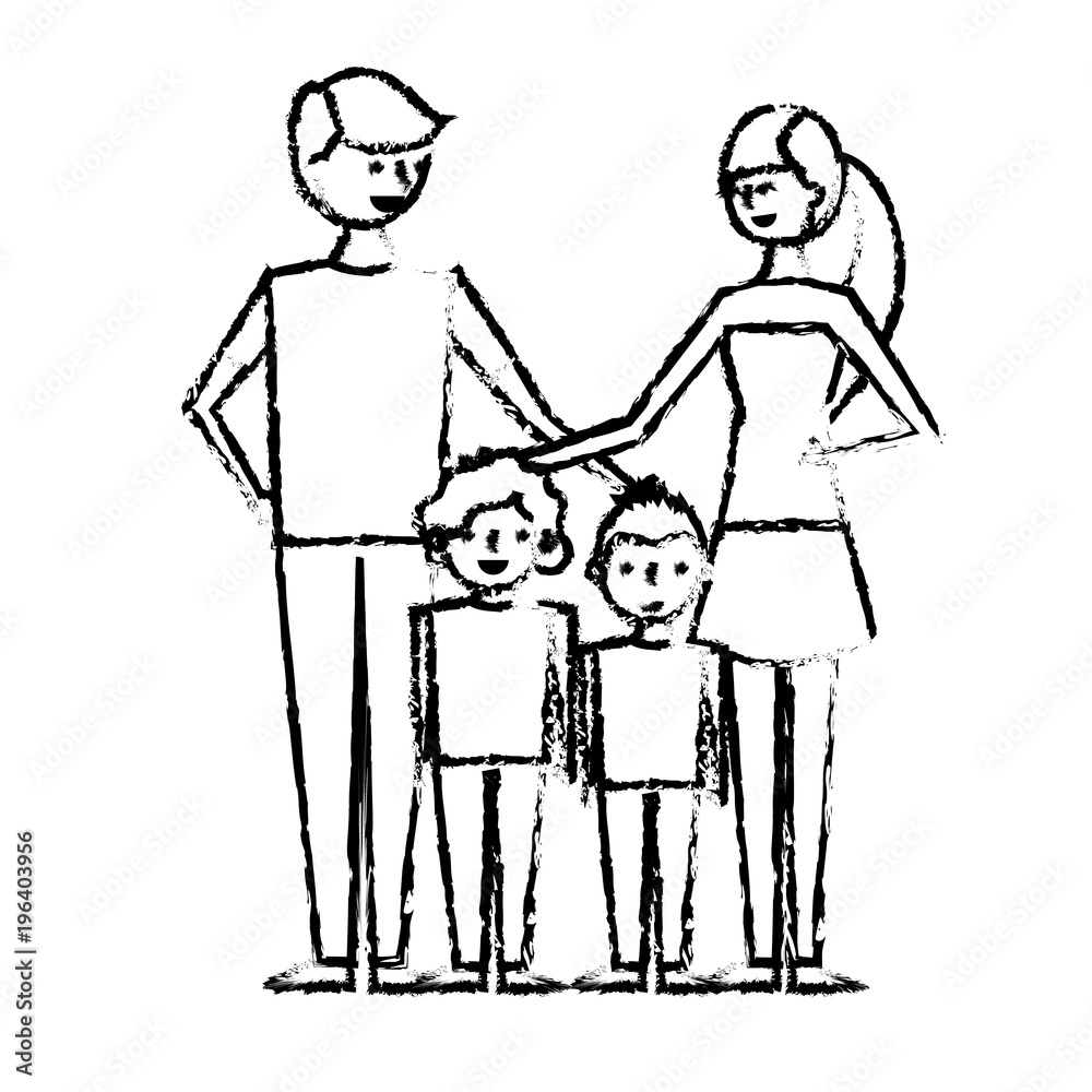 Father Mother Their Child Concept Nuclear Stock Vector (Royalty Free)  1509974585 | Shutterstock