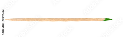wooden toothpick isolated on white background