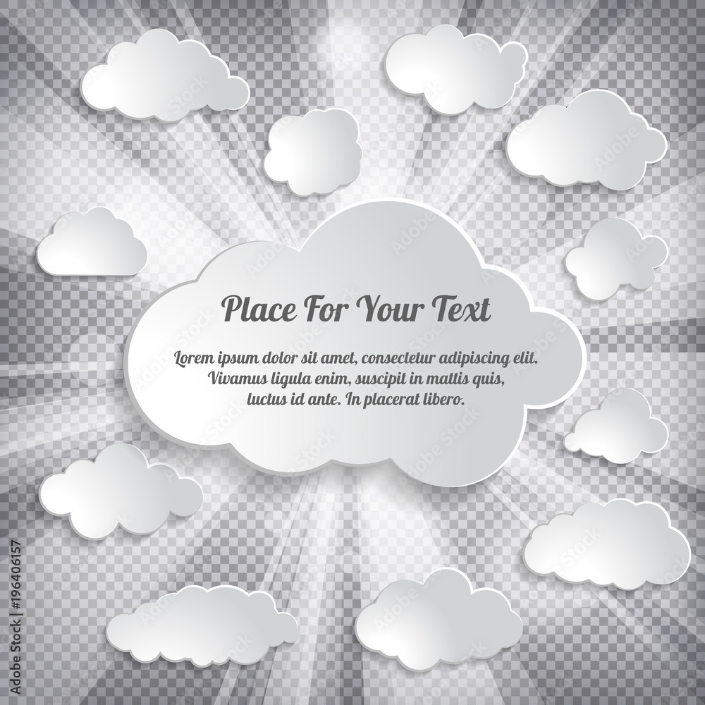 Abstract Creative concept vector cloud on a chequered background Abstract Creative concept vector cloud on a chequered background