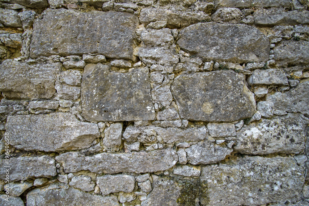 Fototapeta premium Large bricks wall. Ancient wall texture. Old grunge walls 