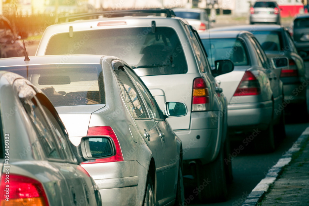 Cars at the city parking