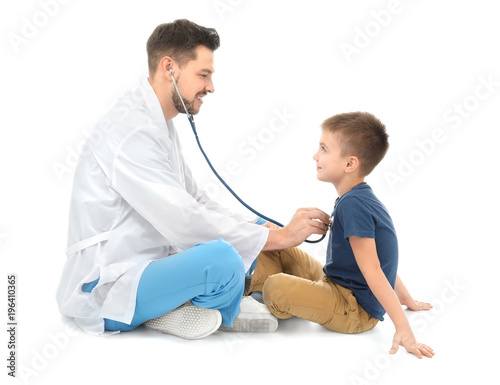 Children's doctor with litt...