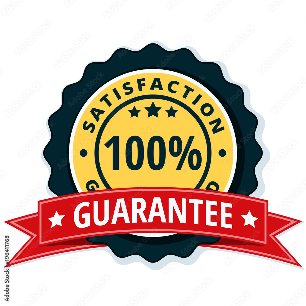 100% Satisfaction Guaranteed illustration 100% Satisfaction Guaranteed illustration
