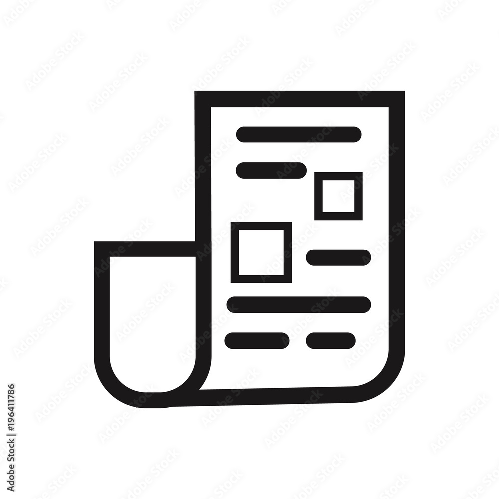 Vector icon blank paper Vector icon blank paper