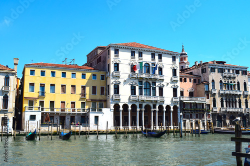 Architecture and Architectural Features in and around Venice, Italy including scenes on The Grand Canal, featuring gondolas. © Sandra I Photography