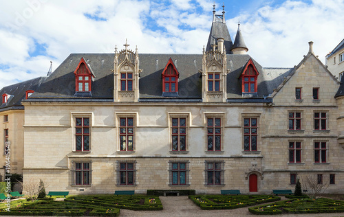 The Hotel de Sens, Paris, France , is in between late Gothic and early Renaissance style, and now houses the Forney art library. photo