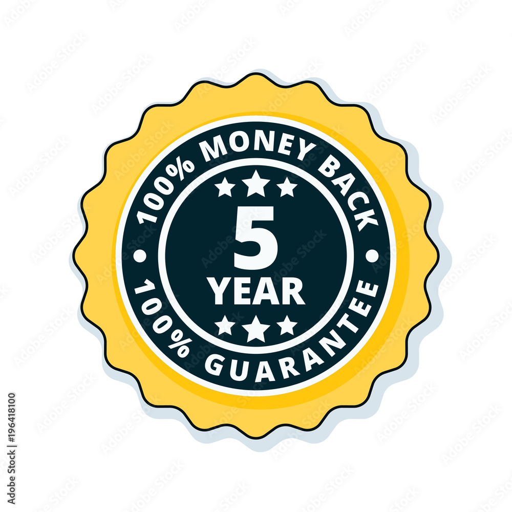5 year money back guarantee 5 year money back guarantee
