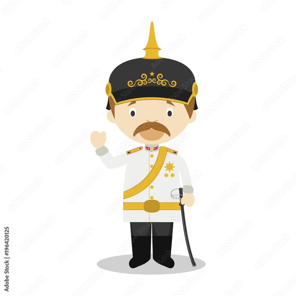 Fotografie Otto von Bismarck cartoon character