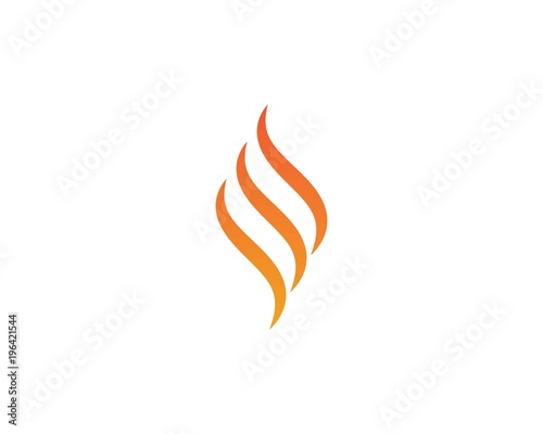 Fire flame Logo Template © devankastudio