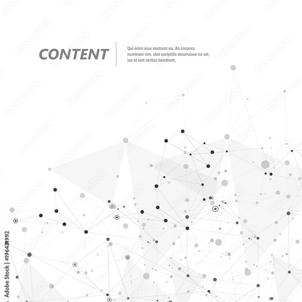 Geometric background with connected abstract shapes. Vector modern background Geometric background with connected abstract shapes. Vector modern background