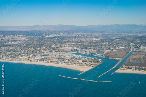 Aerial view of Marina Del Rey and Playa Del Rey