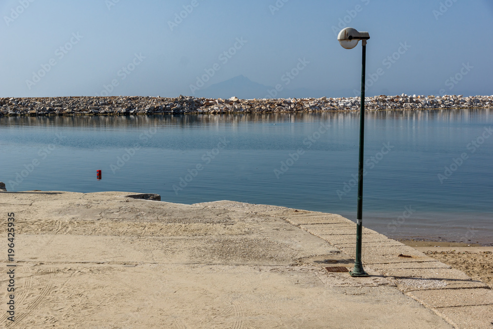 Coastline of Town of Limenaria, Thassos island, East Macedonia and Thrace, Greece  