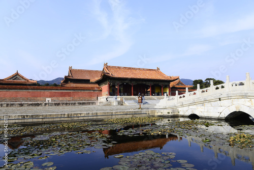 Ancient Chinese architecture  in zunhua qing dongling