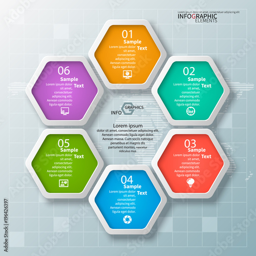 Abstract 3D Paper Infographics