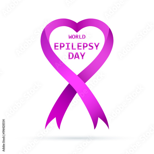 Symbol of the World epilepsy day. Vector illustration.