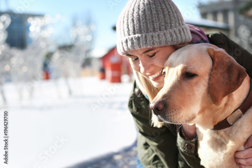 Woman with her cute lovely ...