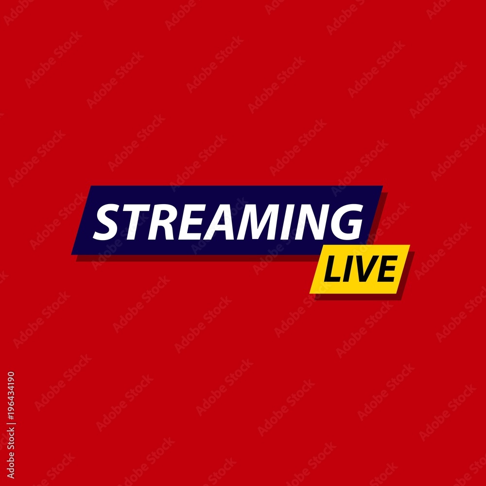 Live Streaming Vector Template Design