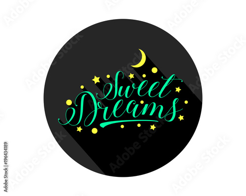 sweet dreams night typography typeface typeset logotype alphabet text script image vector icon