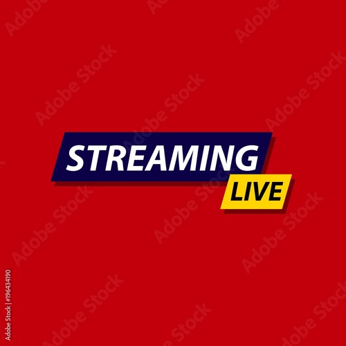 Live Streaming Vector Template Design