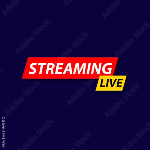 Live Streaming Vector Template Design