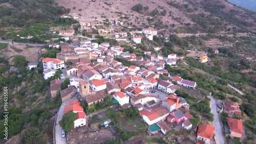 Drone en Segura de Toro, pueblo veton español de la provincia de Cáceres, Extremadura (España) Video aereo con Dron photo