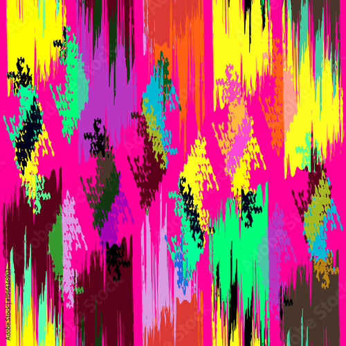 colored abstract seamless pattern in graffiti style. Quality vector illustration for your design