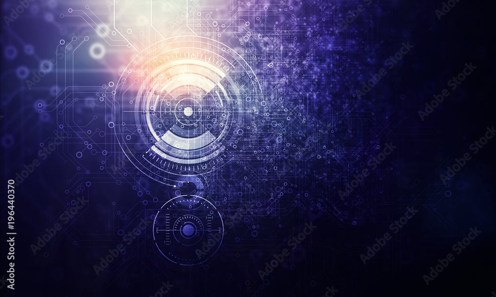 Obraz premium Technology communication concept