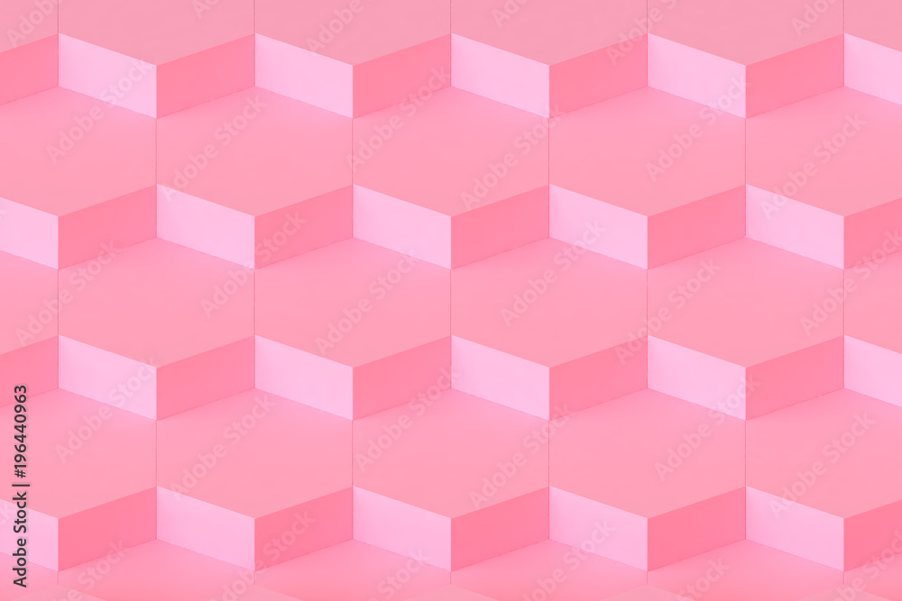 many pink hexagon connection modular abstract pink background 3d rendering many pink hexagon connection modular abstract pink background 3d rendering