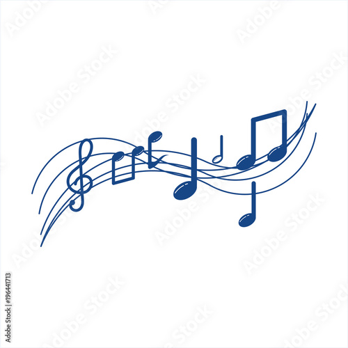 Musical Note Vector Template Design
