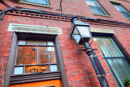 Boston Beacon Hill at sunset photo