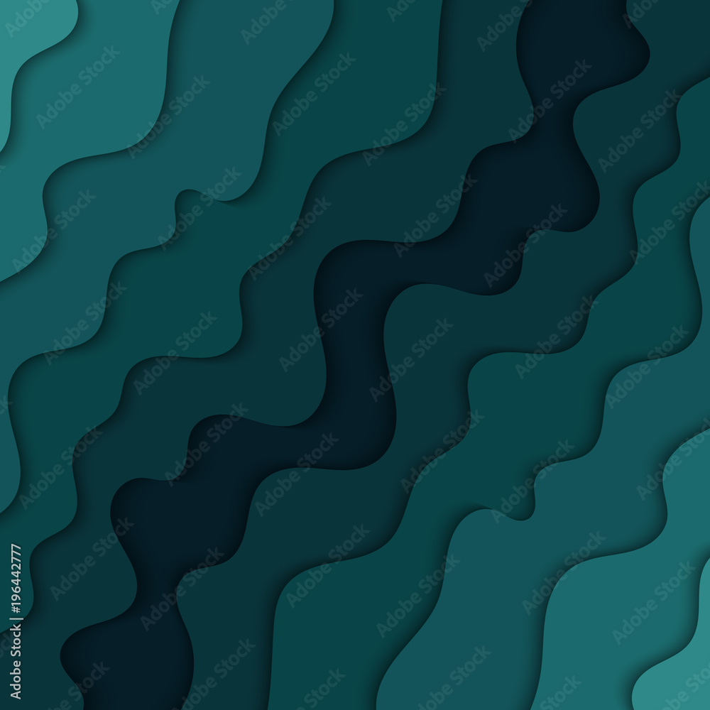 Abstract blue wavy background. Background with waves. 